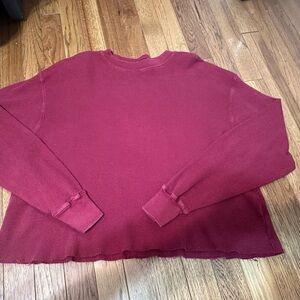 Brandy Melville Red Crew Neck Sweater